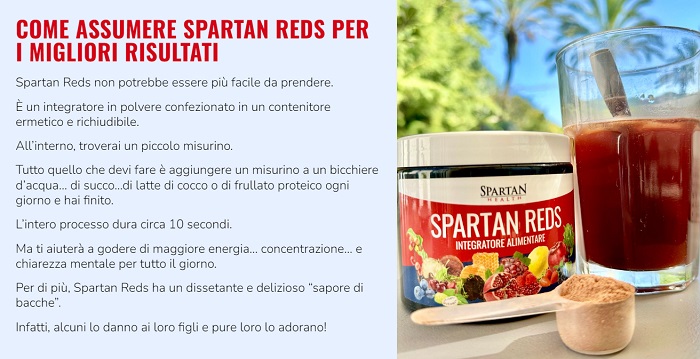 come si assume Spartan Reds come si assume Spartan Reds
