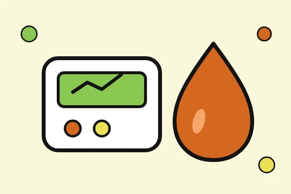Illustrazione di un piccolo misuratore e di una goccia