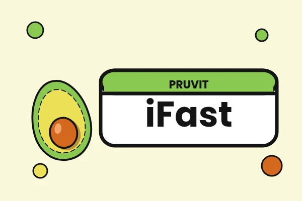Illustrazione con l'etichetta iFast di Pruvit e un avocado a metà